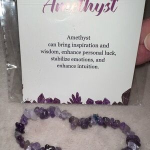Amethyst Crystal chip bracelet